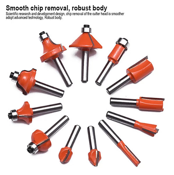 Fresas para Router" 12 piezas - Tools Delivery