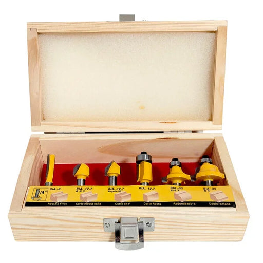 Fresas para Router" 6 piezas - Tools Delivery